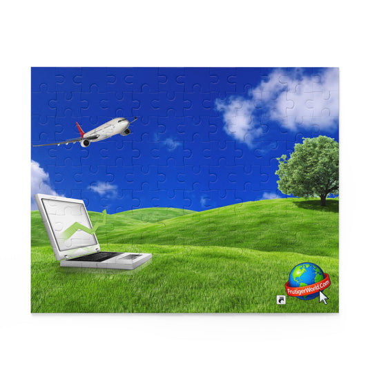 Dreamy Frutiger Aero Landscape Puzzle