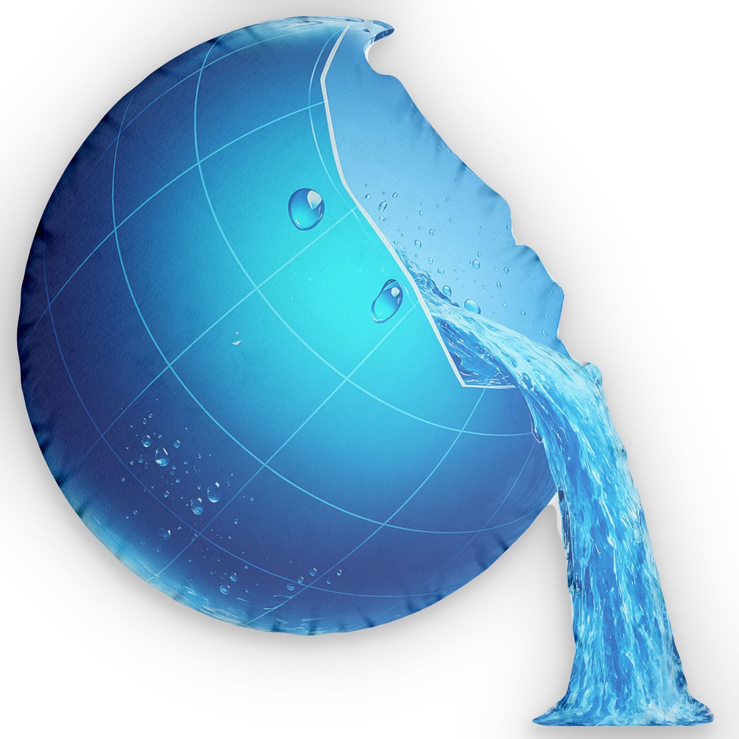 Frutiger Aero Web Globe Pillow - Classic