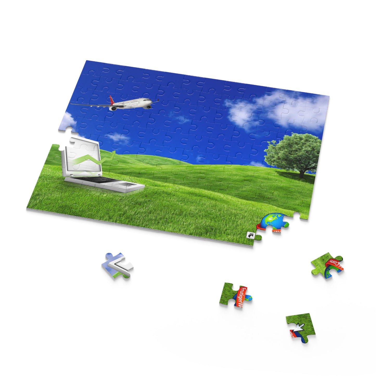 Dreamy Frutiger Aero Landscape Puzzle