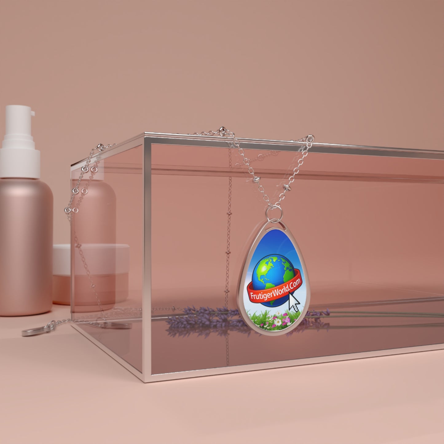 Frutiger World Oval Necklace