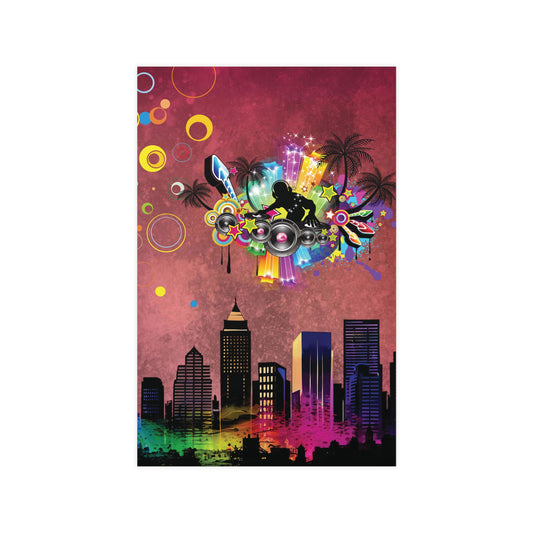 Frutiger Metro Poster - Urban City Party