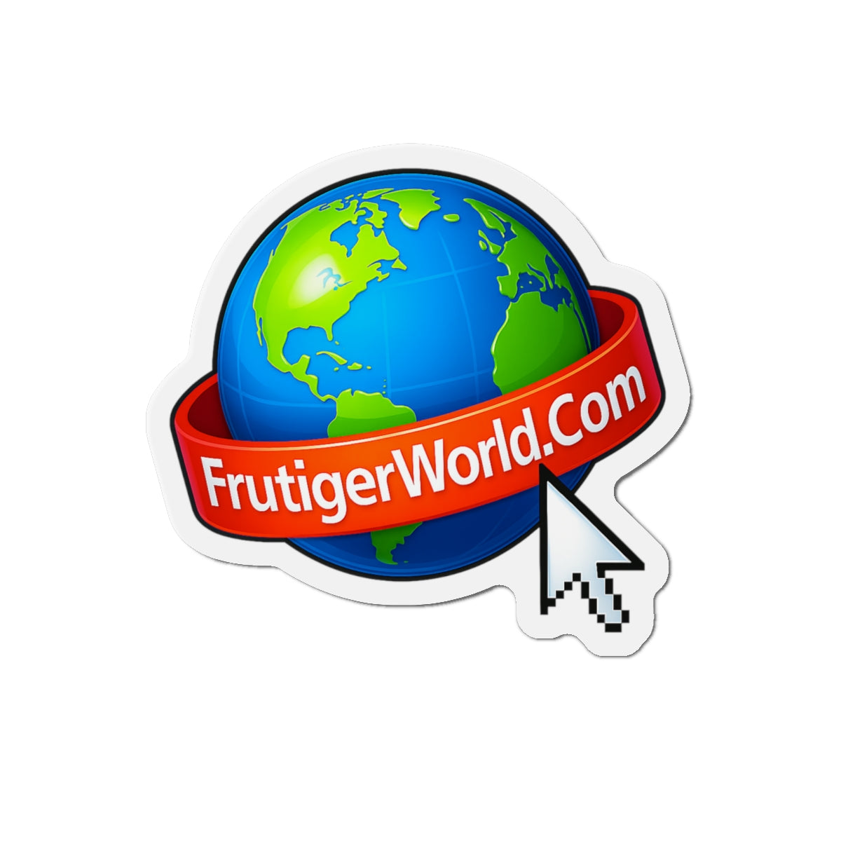FrutigerWorld.Com Logo magnet