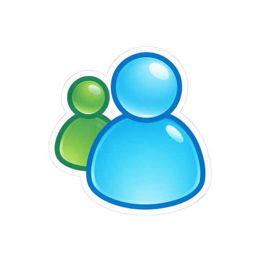 Frutiger Aero Retro Messenger icon Sticker