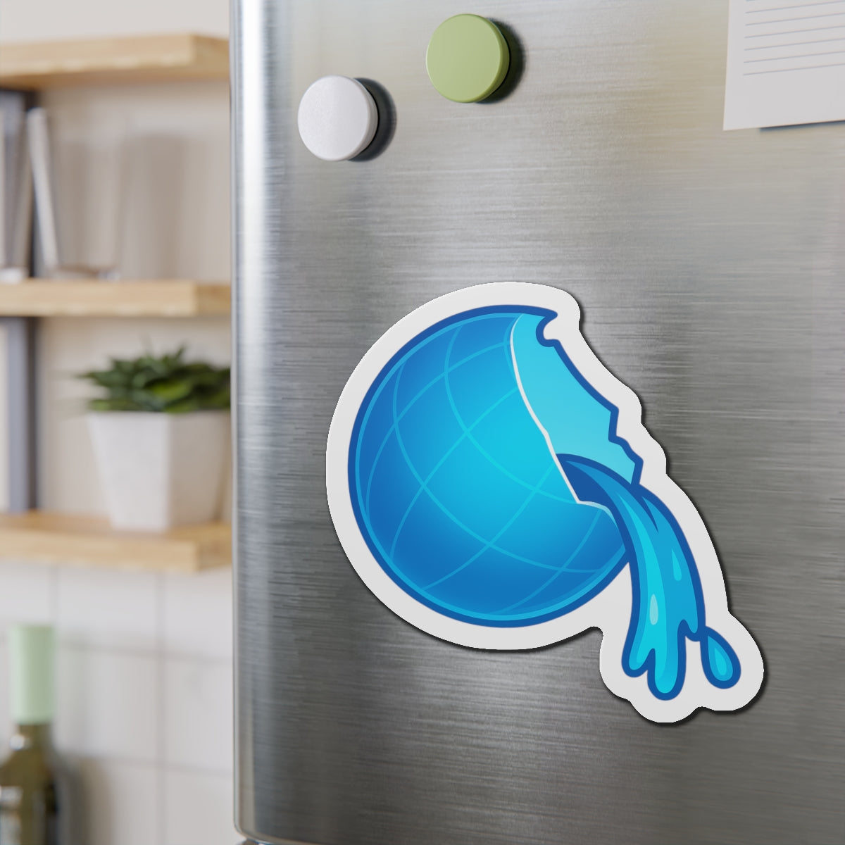 Frutiger Aero Web Globe Magnet - Modern