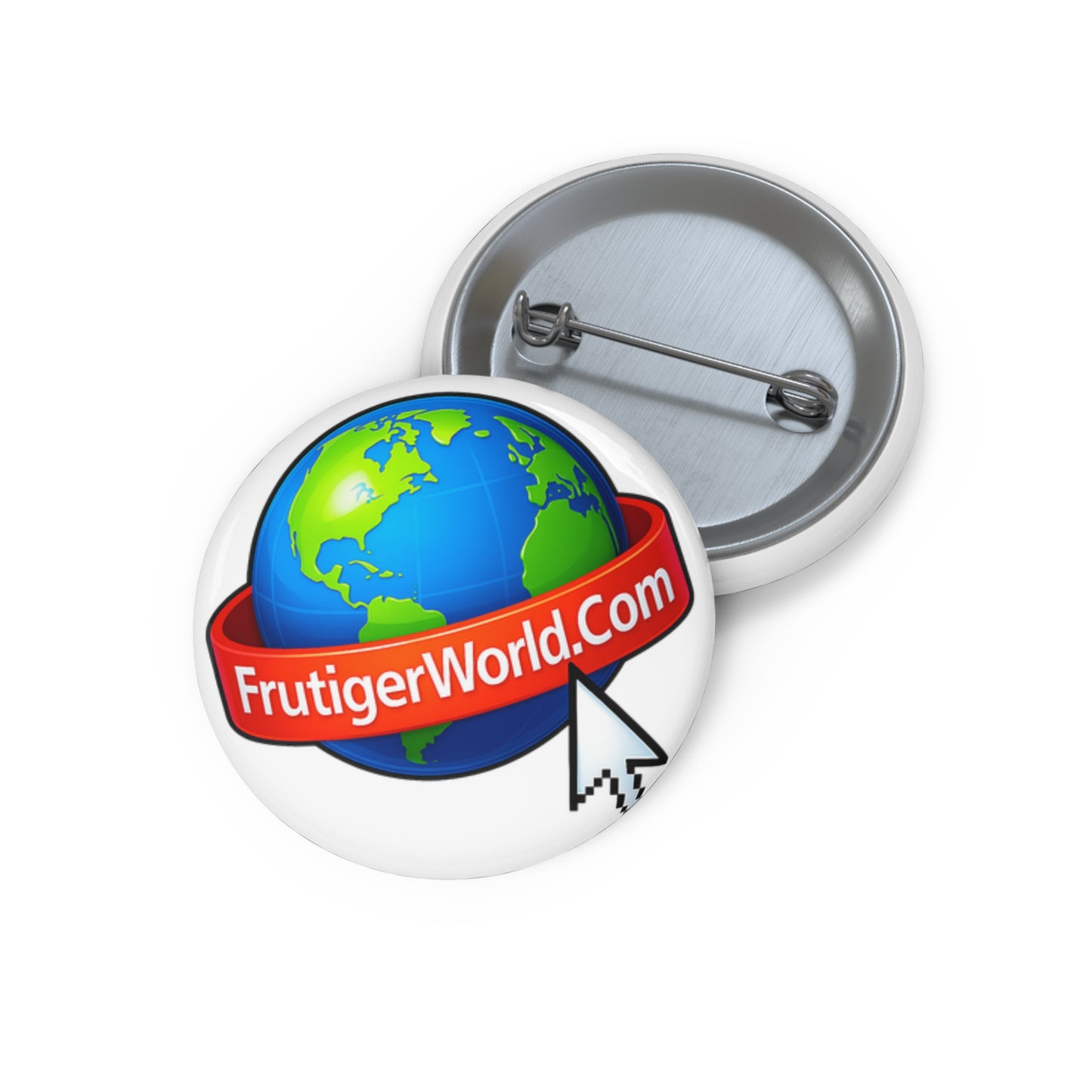 FrutigerWorld.Com logo pin