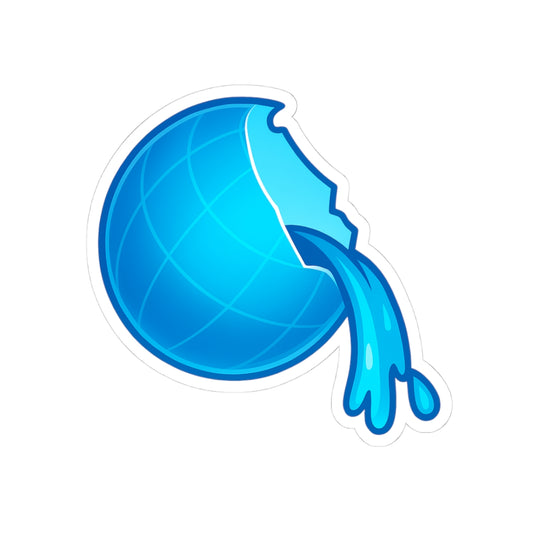 Frutiger Aero Web Globe Sticker - Modern