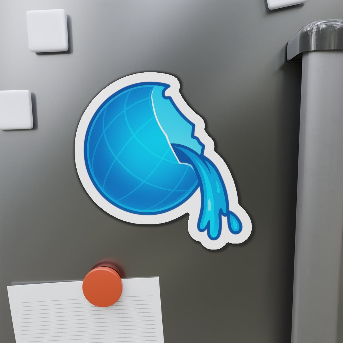 Frutiger Aero Web Globe Magnet - Modern