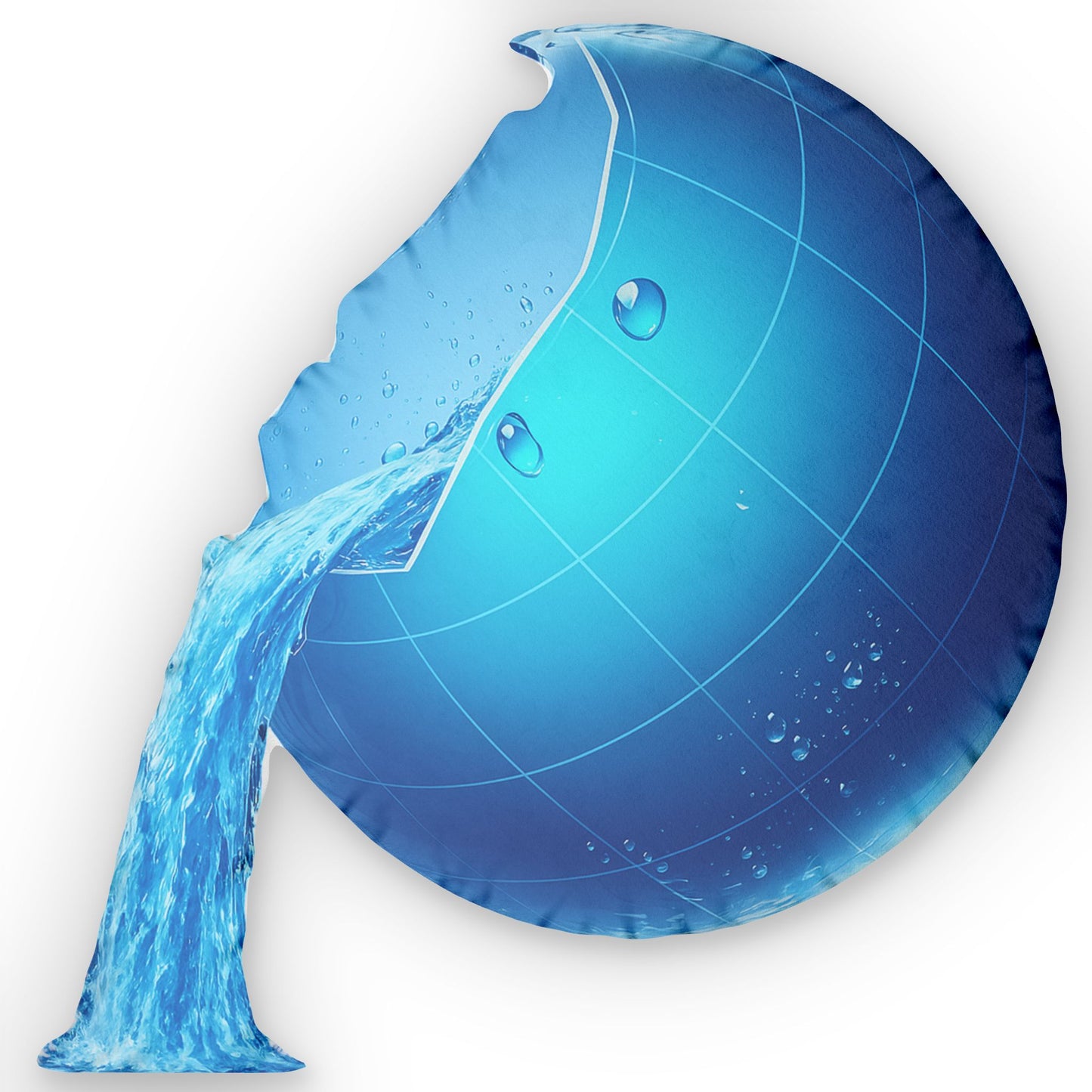 Frutiger Aero Web Globe Pillow - Classic