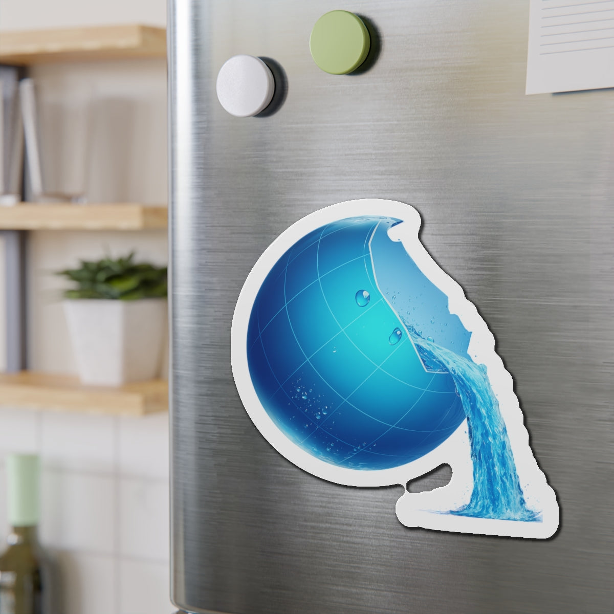 Frutiger Aero Web Globe Magnet - Classic