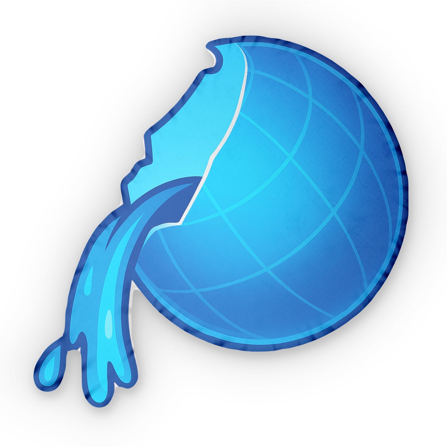 Frutiger Aero Web Globe Pillow - modern