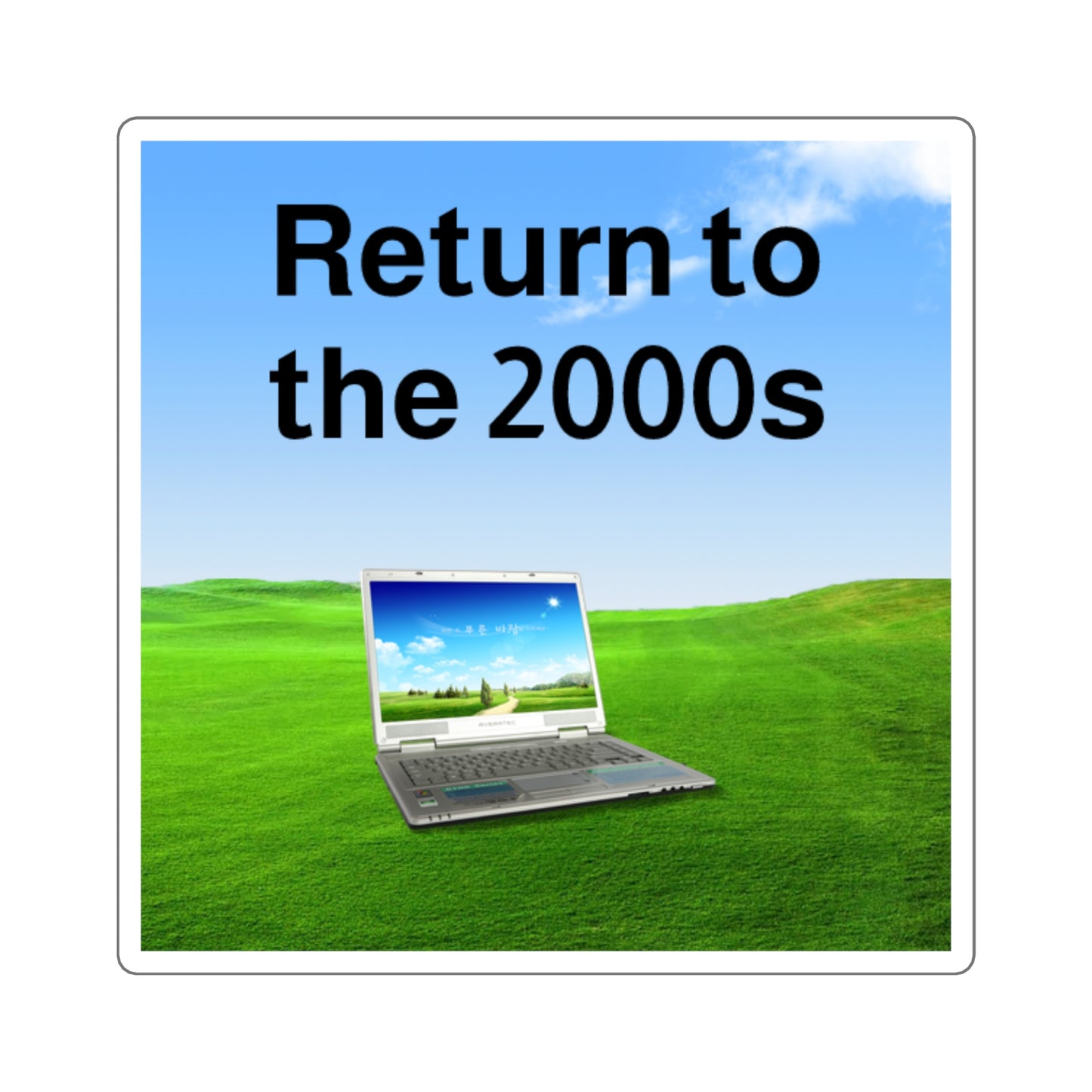 2000s Frutiger Aero Nostalgia Sticker