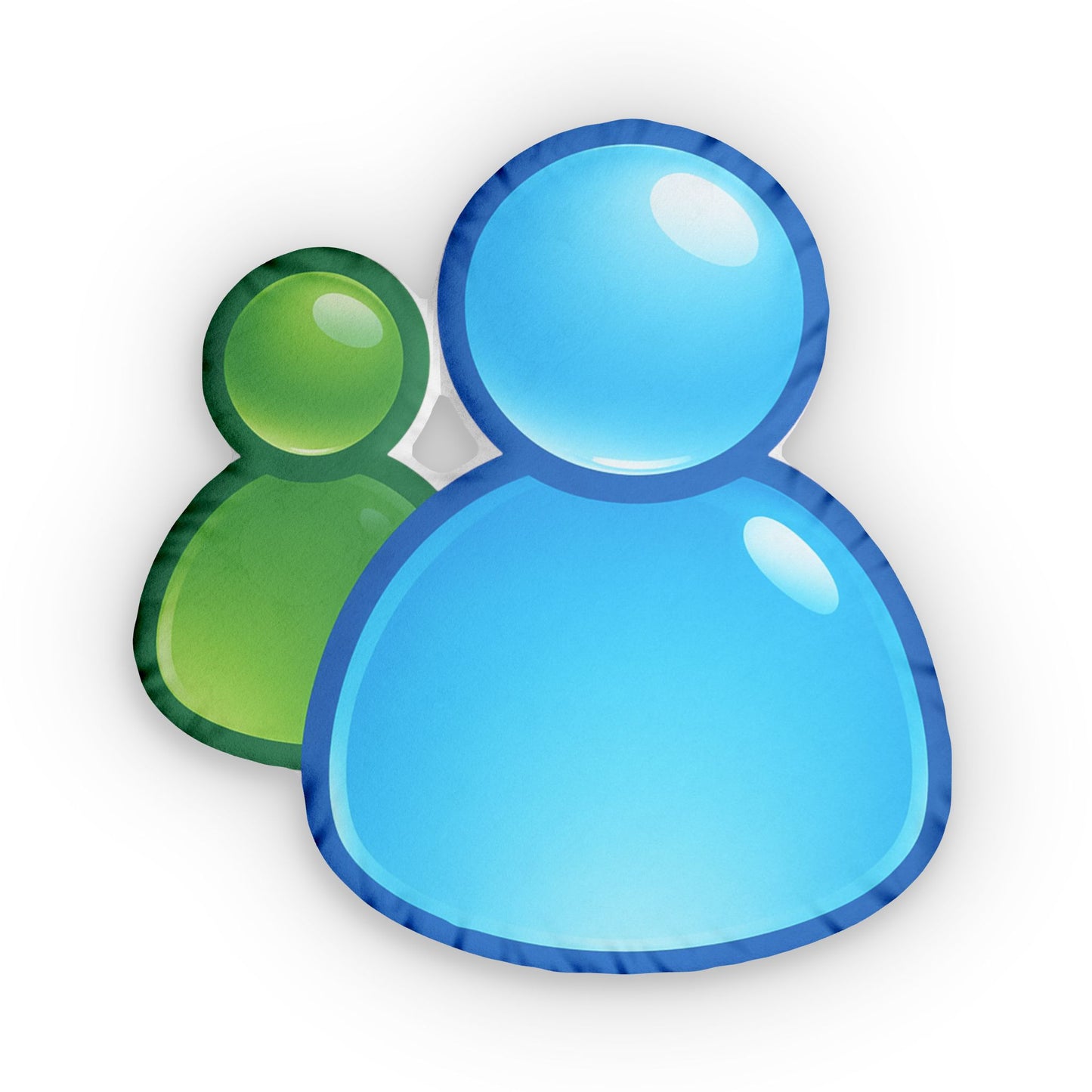 Frutiger Aero Retro 2000s messenger icon Pillow