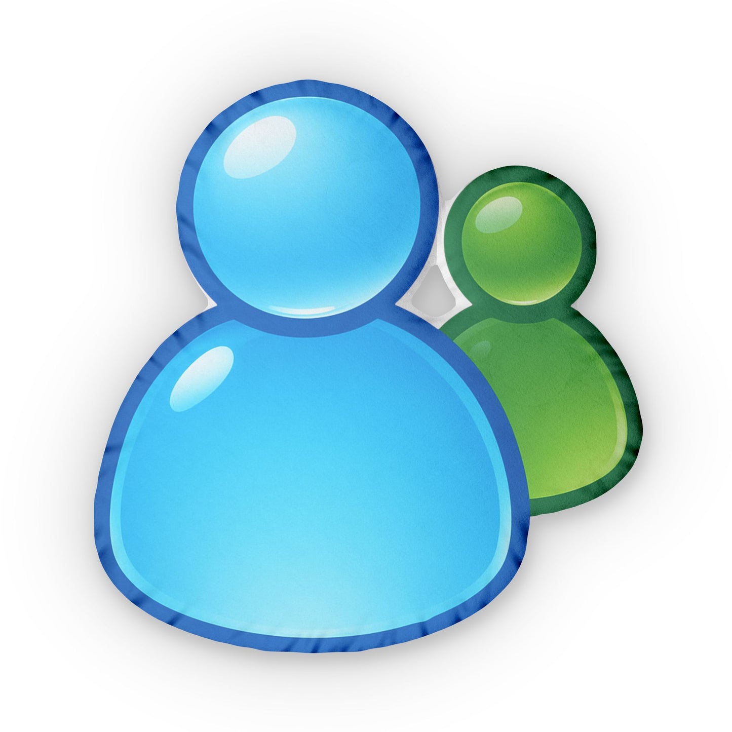 Frutiger Aero Retro 2000s messenger icon Pillow