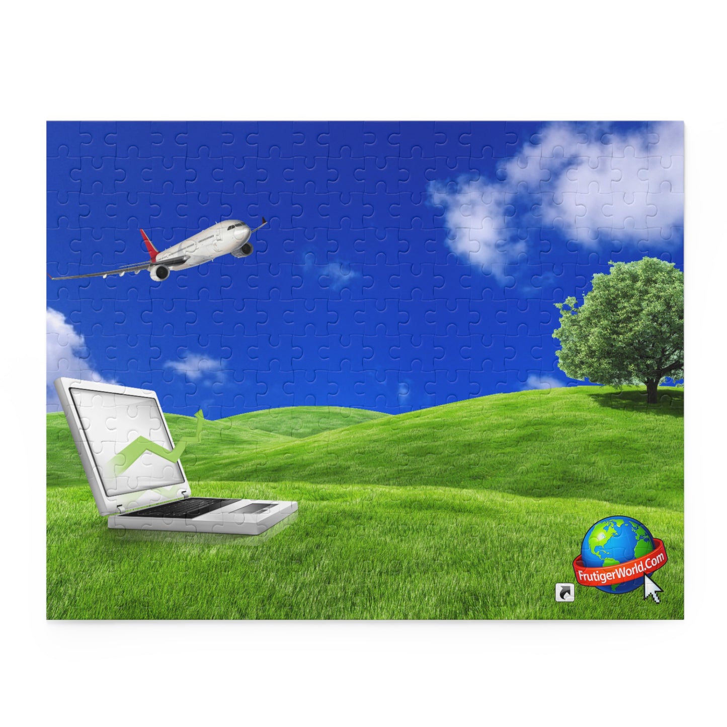 Dreamy Frutiger Aero Landscape Puzzle