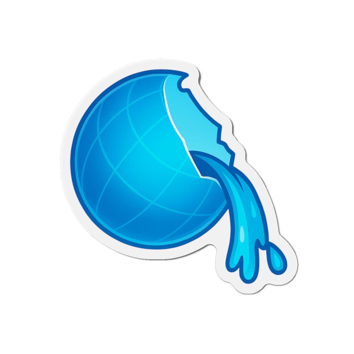 Frutiger Aero Web Globe Magnet - Modern