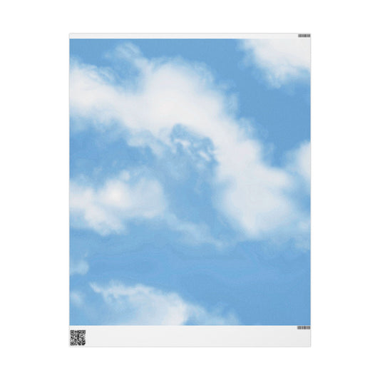2000s Aesthetic retro cloud wallpaper wrapping paper